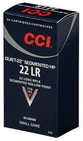 CCI 22Lr Segmentet HP quiet 50 stk 40 grains