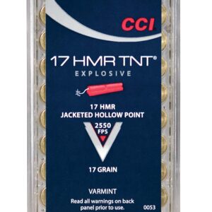 CCI 17 HMR TNT Hollow point 50 stk 17 grains