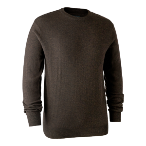 Deerhunter Kingston Strik med rund hals Dark Elm 2XL