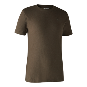 Deerhunter Basis 2-pak T-shirt Brown Leaf Melange 2XL