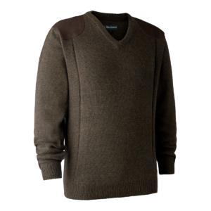 Deerhunter Sheffield Strik med V-hals Dark Elm 2XL